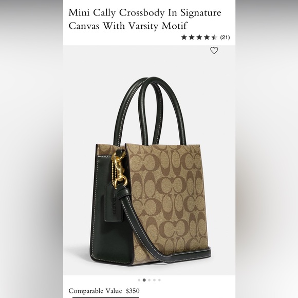 CoAch crossbody bag signature canvas Varsity motif - Picture 7 of 8